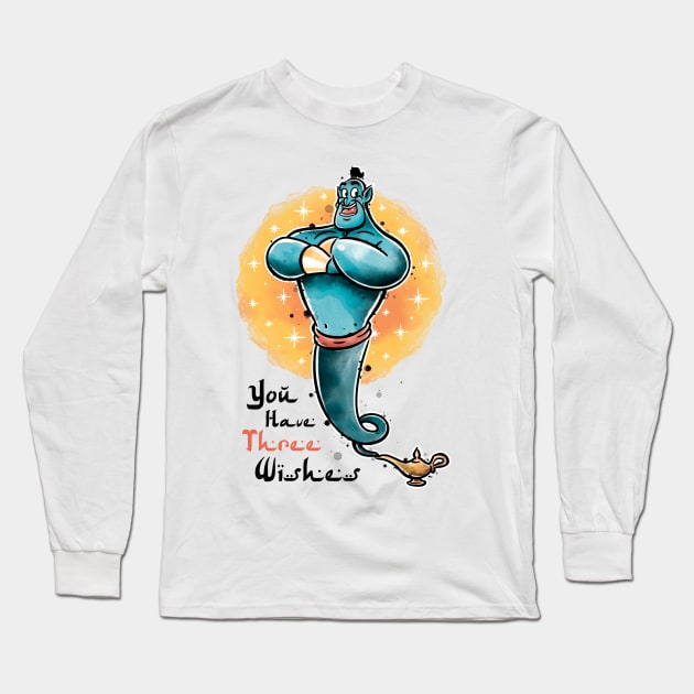 Three wishes Long Sleeve T-Shirt by paulagarcia